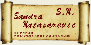 Sandra Matasarević vizit kartica